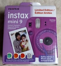 New Fujifilm Instax Mini 9 Purple Instant Film Camera / Limited Edition - $74.25