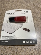 PNY 16GB USB Flash Drive Attache USB 2.0 Brand New red - £6.83 GBP
