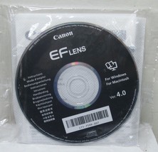 New Canon EF Lens Software &amp; Manual - Windows And Macintosh, Version 4.0 - $12.34