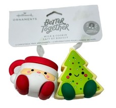 Hallmark Better Together Magnetic Christmas Ornaments milk and cookies - £7.31 GBP