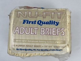 Vintage Nu-Fit First Quality Plastic Backed Adult Diapers Size XL 15 count - $46.75