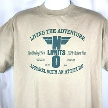 Rock Climbing No Limits Apparel Attitude Vintage T-Shirt XL Mens USA Model T 90s - £27.86 GBP