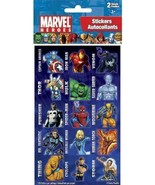 Marvel Super Heroes 60 Stickers Party Favors 4 Sheets Birthday Supplies New - $51.83 MXN