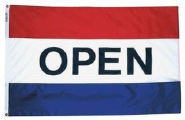 OPEN 3x5 Flag Red White Blue Store Banner Advertising Pennant Business Sign 3x5 - £12.57 GBP