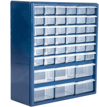 42 Compartment Organizer Desktop or Wall Mount Container For Hardware Plastic - £39.24 GBP