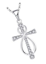 Women Infinity Cross Necklace,925 Sterling Silver - £144.22 GBP