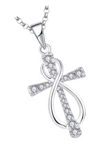 Women Infinity Cross Necklace,925 Sterling Silver - £141.10 GBP