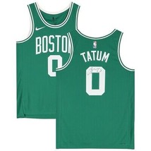 Jayson Tatum Signé Boston Celtics 2022/23 Vert Nike Icon Swingman Jersey - £686.46 GBP