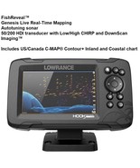LOWRANCE HOOK REVEAL 5 COMBO W/50/200KHZ HDI TRANSOM MOUNT &amp; C-MAP CONTO... - $732.51 CAD