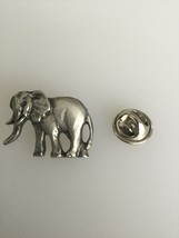 Elephant Pewter Lapel Pin Badge Handmade In UK - £5.90 GBP