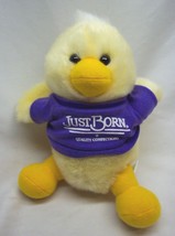 Just Born Candy Cute Yellow Duck W/ Removable Shirt 6&quot; Plush Stuffed Animal Toy - £13.06 GBP
