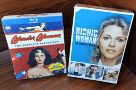 Wonder Woman TV Series (Blu-ray) + Bionic Woman Series (DVD) NEW-Free Box S&amp;H! - £62.58 GBP