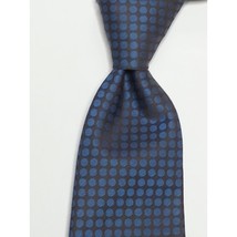 Eton Dress Tie 2.75&quot; wide 61&quot; long Blue Cotton Made in Italy  - £62.37 GBP