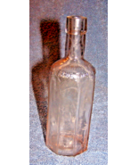 Dr. R.A. Armistead&#39;s Famous Ague Tonic Clear Glass 8 Panel Bottle-Lot 10 - £21.92 GBP