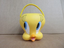 Vintage Tweety Bird Applause Warner Basket Candy Bucket With Rope Handle... - £28.83 GBP