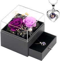 Mother&#39;s Day Gifts for Mom Her Wife, Preserved Rose Birthday Gifts for Women Mom - £28.92 GBP