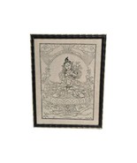 Vintage Tibetan / Chinese Buddhist Wood Block Print on Rice Paper - $846.75 MXN