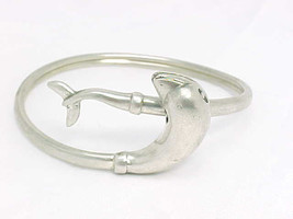 DOLPHIN Wrap Around BANGLE BRACELET in STERLING Silver -14.8 grams-FREE ... - $95.00