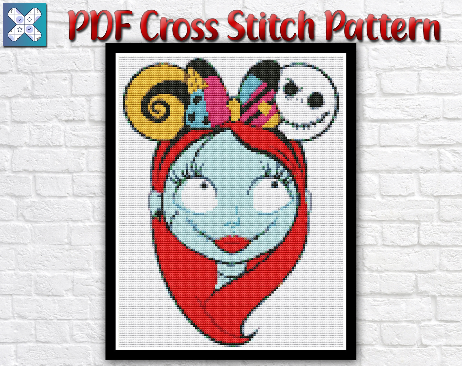 Sally Skellington Nightmare Before Christmas Counted PDF Cross Stitch Pattern