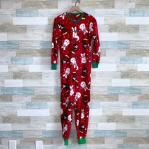 Disney Mickey Mouse Christmas Fleece Union Suit Pajamas Red Cozy Womens ... - $24.74