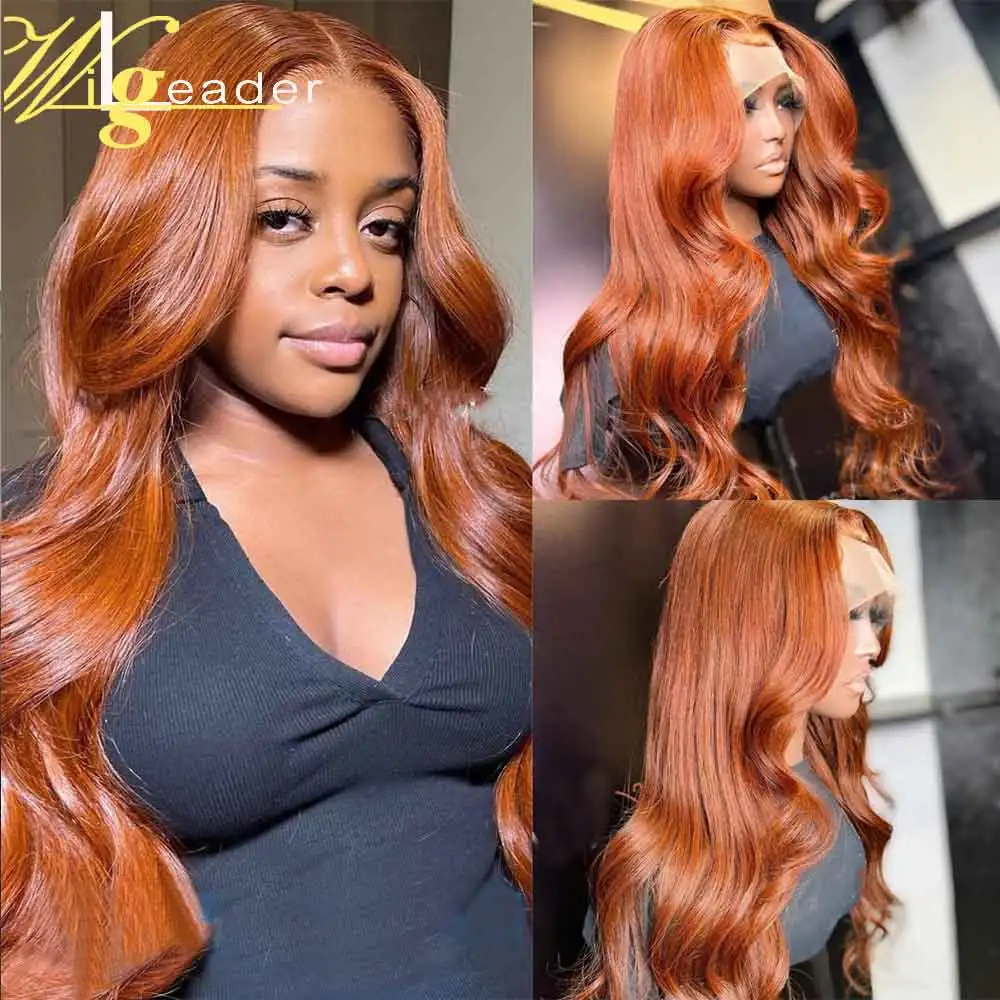 Auburn Brown Preplucked Lace Front Wigs 180% #33 Reddish Human Hair 13x6 - $150.57+