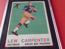 1959   LEW  CARPENTER   ROOKIE   # 95  TOPPS   SGC  82    PACKERS   FOOT... - $54.99