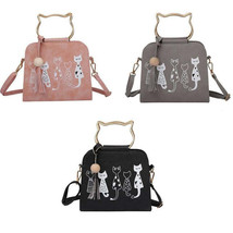Trend printing shoulder bag Simple cat handbag diagonal cat bag - $37.95