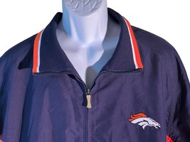 Denver Broncos Reebok NFL On-Field Apparel Full Zip Jacket Large - £9.68 GBP