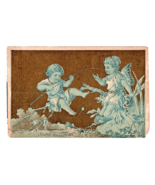 Victorian Trade Card Selover New American Sewing Machine Fairy Fishing C... - £25.03 GBP