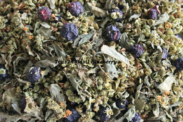 Teas2u Organic “Basil Blueberry” Caffeine Free Herbal Fruit Tea Blend (1 oz.) - £7.17 GBP