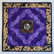 Handmade Quilt Wall Hanging Wanda E Tamasy Signed Dated #267 18&quot; x 18&quot; C... - $35.30