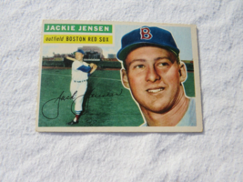 1956 Topps #115 Jackie Jensen Boston Red Sox EX condition Grey Back - £5.55 GBP