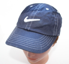 Nike Toddler Navy/White Swoosh Baseball Cap ~Adjustable Fit~ - $143.34 MXN