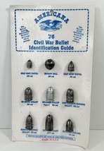 Americana U.S. Civil War Bullet Identification Guide - 9 Replica Bullets... - £15.81 GBP