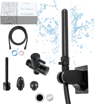 Black - Enema Kit for Colon Cleansing - Enema Shower Attachment - Douche Kit - C - £66.58 GBP