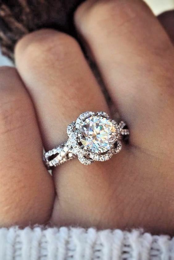 2.75Ct Round Cut White Diamond Solid 925 Sterling Silver Halo Engagement Ring