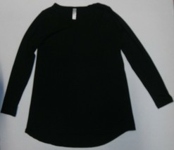 Womens Long Sleeve Top | Black; Size XS - £11.68 GBP
