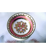 Vintage Austrian Pink Enamel Trinket Ring Dish 24k Gilt Hand Painted Bir... - £17.58 GBP