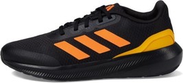 adidas Little Kids Run Falcon 3.0 Running Shoes,Core Black/Screaming Orange,3.5K - £44.39 GBP