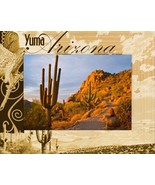 Yuma Arizona Laser Engraved Wood Picture Frame Landscape (4 x 6) - $552.13 MXN