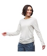 Indyeva Milgin III Top Long Sleeve Shirt Eco Tencel Top Light Sage, Size... - $428.89 MXN