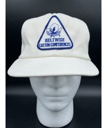 Vtg Trucker Hat Beltwide Cotton Conferences Foam Cap White Snapback Patc... - $14.05