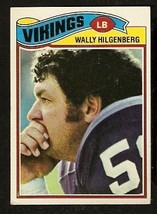 Minnesota Vikings Wally Hilgenberg 1977 Topps Football Card #309 vg/ex    - £0.39 GBP