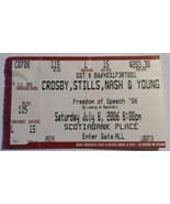 CSNY Vintage CROSBY STILLS NASH &amp; YOUNG 2006 Ticket Stub Ottawa Freedom ... - $6.75