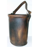Leather Fire Bucket 11&quot; tall by 8&quot; in Diameter - £198.79 GBP