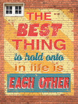 Best Thing in Life Each other Love Couple Vintage Distressed Retro Metal... - $19.95