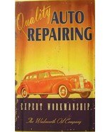 Rustic/Vintage Quality Auto Repair Wadsworth Oil Co Advertisement Metal ... - £15.73 GBP