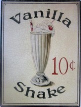 Vanila Shakes Metal Sign - $16.95