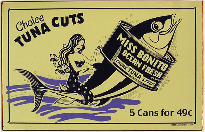 Primary image for Tuna Cuts ( metal sign )
