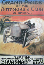 Vintage Automobilia Savannah Racing Canvas Image (Video) - £235.36 GBP